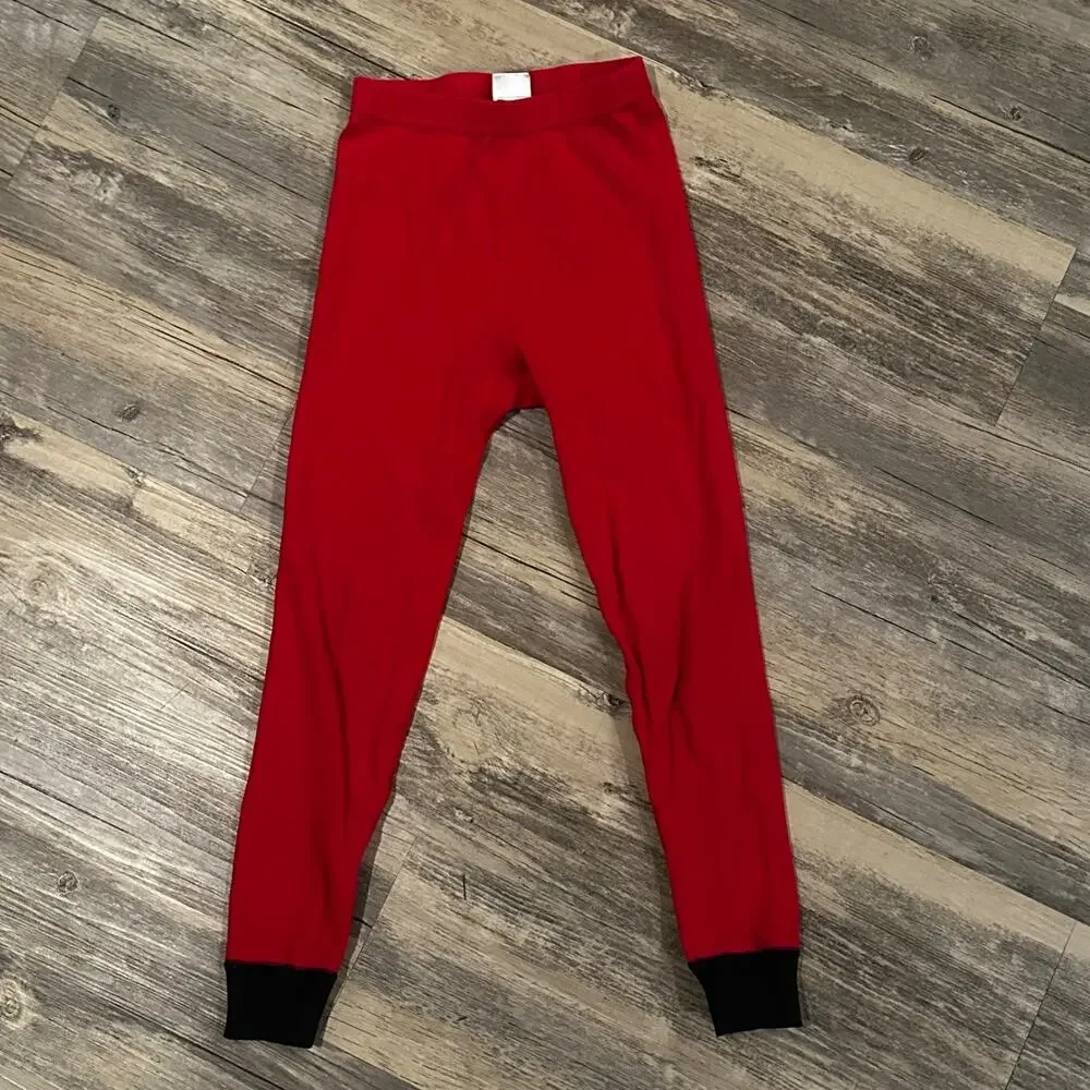 Hanna Andersson Kids Santa Pajama Set - Red - Size 6/7 (120cm) - Organic Cotton